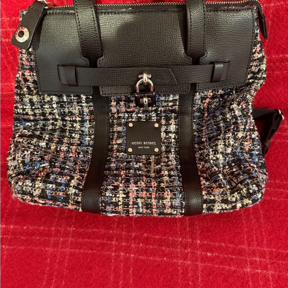 Henri Bendel Tweed Backpack